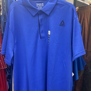 Reebok Men's Vibrant Blue Polo Shirt